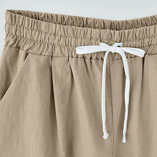 מכנסיים קצרים ברמודה פלוס בגודל של נשים מזדמנים מזדמנים של נשים בגודל של נשים עם כיסים לקיץ ההליכה