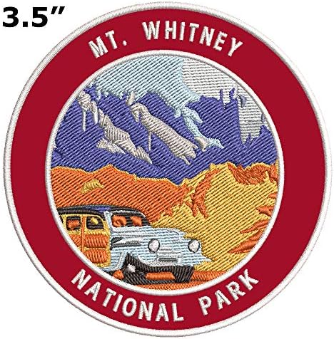 הפארק הלאומי הר וויטני רקום טלאי פרימיום diy diy ברזל או לתפור גלאי דקורטיבי סמל סמל מזכרת
