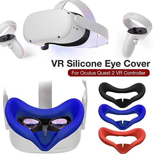 כרית פנים yuxinkang vr, כיסוי עין סיליקון VR, אביזרי משטח עיניים נגד זיעה VR לאוזולוס Quest 2 אוזניות