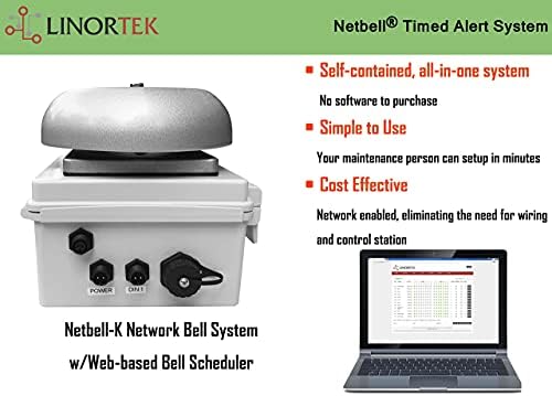 Netbell-K All-in-One TCP/IP Loud School School Warehouse Warehouse Break System עם תוכנת טיימר פעמון