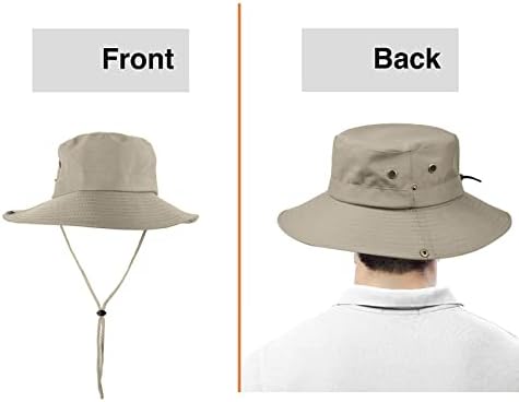 כובע דיג חיצוני של AJG כובע דיג מתקפל 50+ הגנה על כובע בוני לספארי דיג קמפינג קמפינג גינון