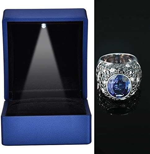 מתנת קופסאות שרשרת, קופסת תכשיטים, שרשרת מארז טבעת נישואין מיכל תכשיטים תכשיט תליון מארז אחסון LED LED אור
