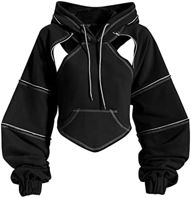 Perbai Perbai Cutout Super Crop Hoodie