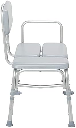 כונן רפואי 12005 ק-1 כיסא מושב מקלחת מרופד, אפור