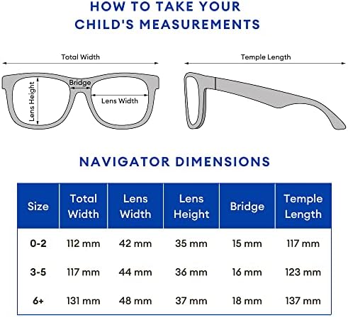משקפי שמש לילדים נווטים, הגנה מפני קרינה אולטרה סגולה