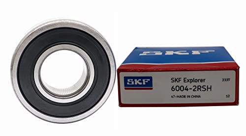 2Pack SKF 6004-2RSH 20x42x12 ממ מיסבי חותם גומי כפול מסבי כדור חריץ עמוקים