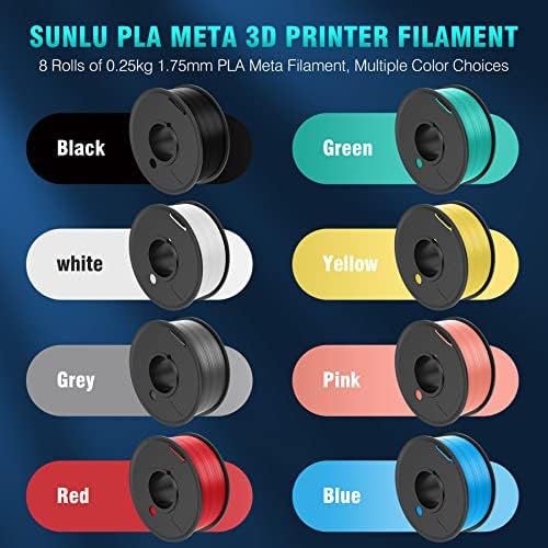 SUNLU 250G PLA מטא נימה 1.75 ממ צרור ומשי 1 קג נימה כסף, מכסף מדפסת תלת מימד צרור נימה רב צבעוני ， 0.25 קג