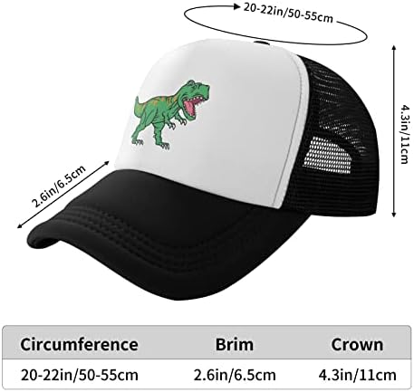 כובע משאית דינוזאור של בנים מתווכחים כובע בייסבול רשת מתכווננת לבנים לילדים נוער בנות ילדים