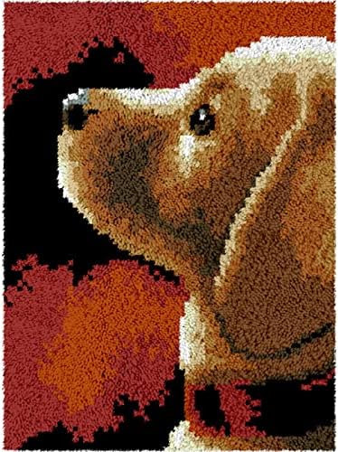 כלב ערכות שטיח שטיח חמוד, שטיח משדלת רשת בד, מתאים למבוגרים למתחילים, 40 54 סמ