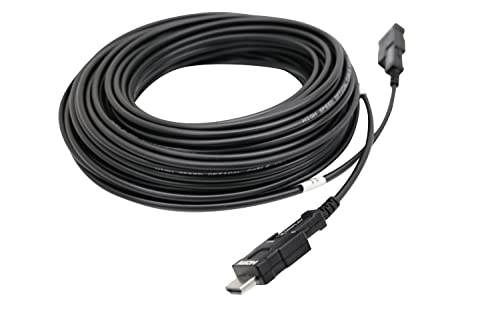Opticis סיבים אופטיים כבל HDMI, 32.8 רגל, 4K@60 הרץ, תמיכה בחוץ, העברת העברת מרחקים ארוכים, אספקת חשמל