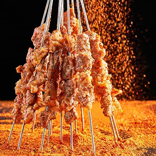 שיפודי Kabob, Aimeiki 100 pcs BBQ מקלות מחט שיפודי מתכת 15.2 אינץ