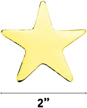 מראה מראה זהב של Hygloss כוכב כוכבים גזרות רבות של שימושים יצירתיים-לאומנויות ומלאכה-רפלקטיבית קרטסטוק