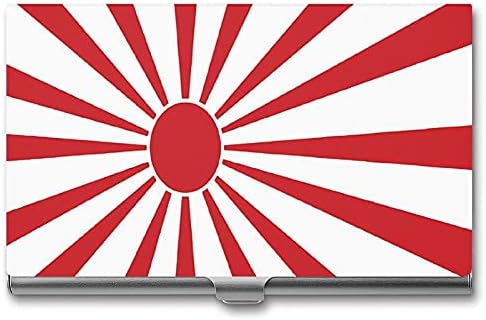 יפני עולה שמש דגל הדפסת כרטיס ביקור מקרה מתכת מחזיק כיס ארנק שם כרטיסי ארגונית חמוד