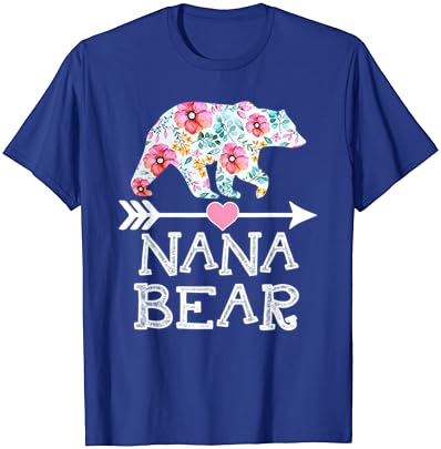 ננה דוב חולצה פרחוני משפחה אמא של יום מתנות אמא ננה חולצה