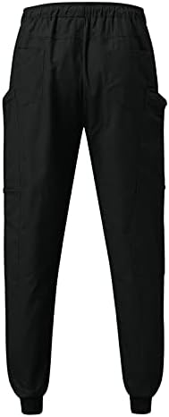 מכנסי אימונים של מיאשוי גברים רוכשים רוכסן כיס אופנה מזדמנים של מכנסי ספורט של מכנסי ספורט בגברים