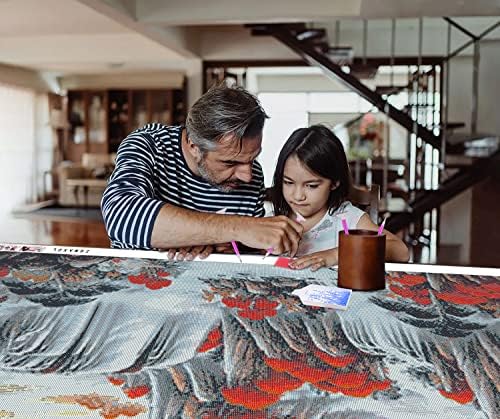 ערכות ציור יהלומים למבוגרים וילדים תרגיל מלא עגול נוף פנינה גודל גדול עיצוב הבית קיר קישוט