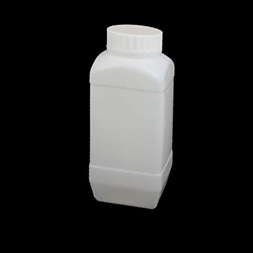 X-DREE 1500 מל מלבן פלסטיק מדגם מגיב בקבוק רטיף יכל לבן (SCATOLA METALLICA DI SIGILLATURA DELLA BOTTIGLIA
