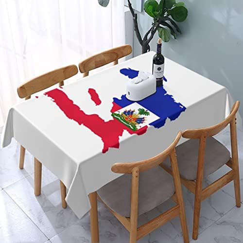 שולחן שולחן הניתן לשטוף בהאיטי הדגל המפה הבד שולחן לשולחנות מלבן תפאורה לפיקניק מטבח 54 x72