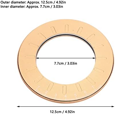 MXZZand Maker Circle Circle Maker, מעגל 12.5 סמ גמישות גבוהה תבנית היקפית מתכווננת סגסוגת אלומיניום