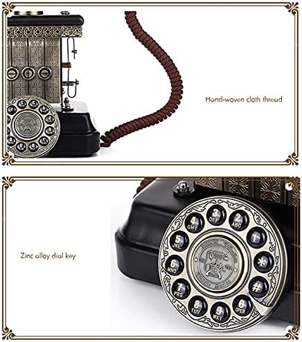 טלפון עתיק של ליוז, טלפון קלאסי קלאסי טלפון קווי קווי טלפון קווי טלפון דקורטיבי דייל רוטרי עם