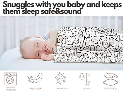 שמיכת תינוקות מינקית שמיכת מיטה מיטה שמיכת משתלת עם גיבוי מנוקד לתינוק תינוקת תינוק 30x40 אינץ '