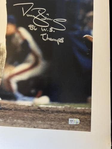 Darryl Strawberry חתום על תצלום 16x20 הוספת '86 WS Champs Mets MLB הולוגרמה - תמונות MLB עם חתימה