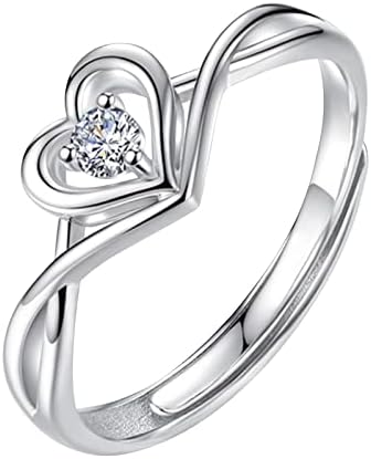 נשים מצלצלות נשים טבעות תכשיטים אוהבות מדומה טבעת נישואין טבעת נישואין אופנה מעודנת מתאימה למתנה ליום