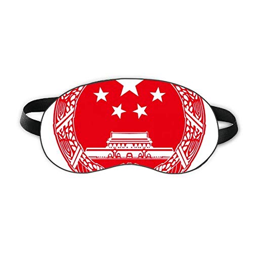 סמל לאומי סיני סמל אדום מגן שינה עיניים רכה לילה כיסוי גוון כיסוי עיניים