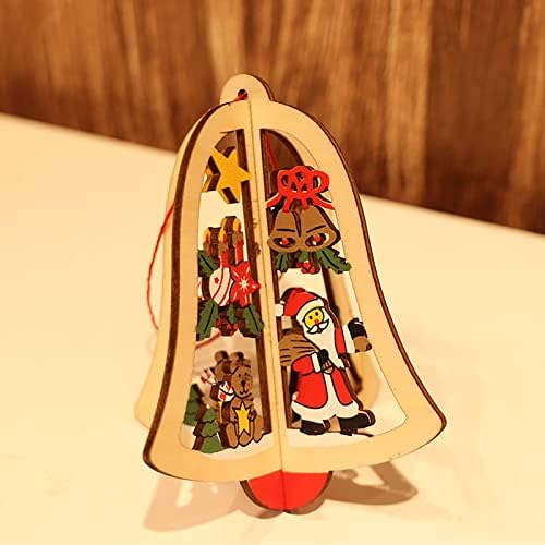 חרוזי דלת קישוטי חג המולד חמישה קישוטי פעמון כוכבים מחודדים עץ חג המולד עץ חג המולד תליון עץ תליון