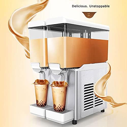מכונת משקאות מכונה קפה מסחרי מסחרי חום וקור מכונת שתייה קרה אוטומטית צילינדר כפול שתייה חמה תה חלב מסעדה