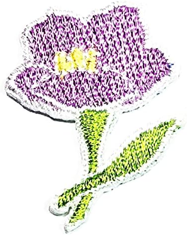 קליינפלוס 3 יחידות. מיני סגול פרח גן צמח תיקוני מדבקת אמנויות חמוד פרחי תיקון סימן סמל תלבושות חולצה מעילי