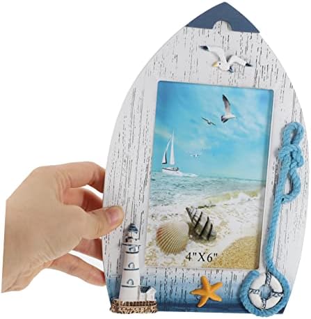 עבאודם 5 יחידות אוקיינוס סגנון תמונה מסגרת אוקיינוס דקור ספר מדפים לילדים חדר ילדים חדר דקור החוף