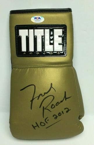 פרדי רואץ 'חתם על כפפת אגרוף בכותרת זהב * פקיאו חוף 2012 פסא אג85643-כפפות אגרוף חתומות