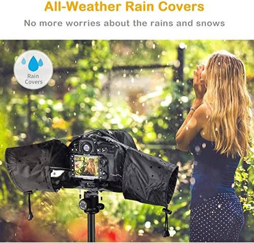 מקצועי מצלמה גשם כיסוי, גשם-עמיד למים מצלמה מגן כיסוי עבור קנון ניקון סוני מצלמות ראי, 18.3 63.8 אינץ