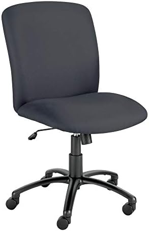 מוצרי סאפקו אובר כיסא גב בינוני גדול וגבוה 3491 וולט, ויניל שחור, מדורג לשימוש 24/7, מחזיק