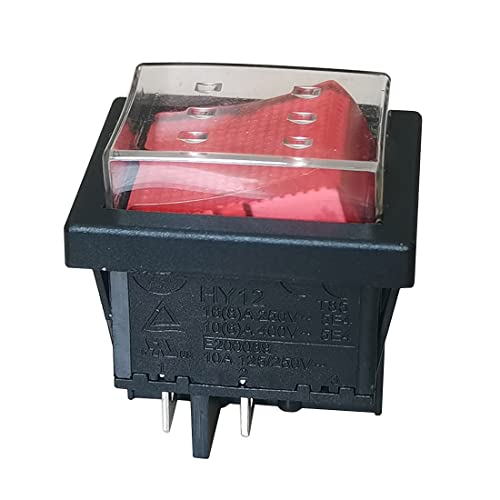 1 חלק Kedu Hy12 מתג נדנדה כבוי כפתור כפתור עם מתגי כפתור עם אור AC125V/250V/400V