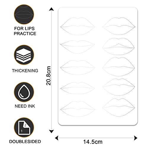 3 יחידות לעבות שני צדדים שפתיים עיסוק עור מושלם עבור איפור קבוע ואומברה בורוס בפועל