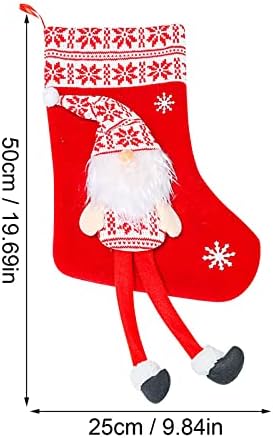 שיוס 2022 חג המולד גרבי שני סגנונות גדול גרבי אח תליית גרבי פתית שלג סנטה איש שלג דקורטיבי גרבי חג המולד