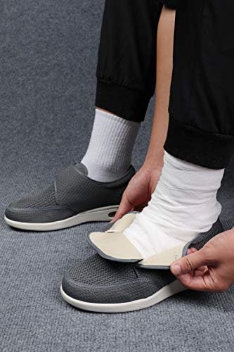 גברים של סוכרתי קשישים נעלי גדול גודל בתוספת דשן הרחבת נעלי מתכוונן רגל נפיחות נעלי החלקה כפול
