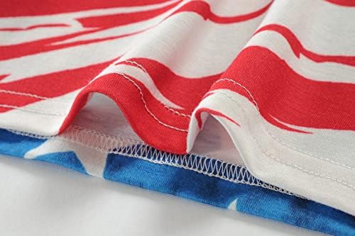 בני בנות 4 יולי אמריקאי דגל פטריוטית כותנה חולצה ילדים עצמאות יום תלבושת חולצות