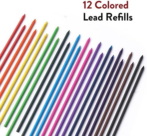 ארבע סוכריות 12 פסטל ג'ל פסטל סט עט דיו + סט עיפרון מכני אמנות - 3 יחידות 2 ממ עפרונות מכניים