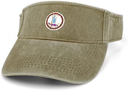 וירג ' יניה מדינת דגל מגן שמש כובע מתכוונן ספורט מגן כובע כותנה שמש הגנת כובע