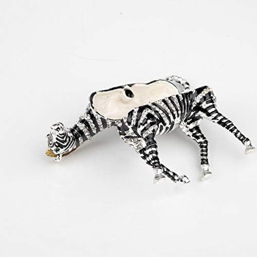 Sevenbesees Zebra Firliine Box תיבת תכשיטים צירים
