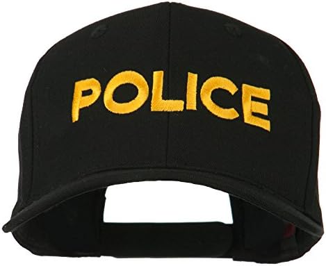 מכתב משטרת E4Hats.com רקום כובע פרופיל גבוה