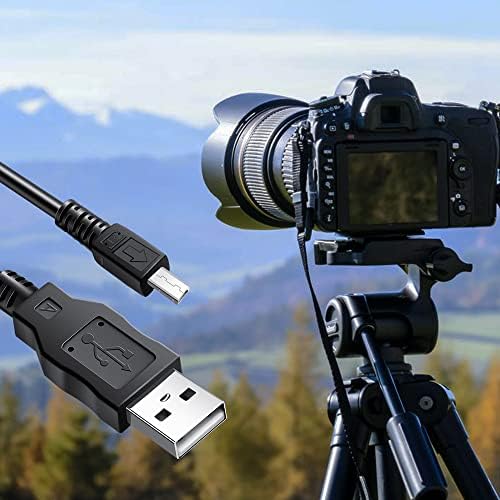 החלפת כבל USB 4pin מיני העברת מצלמה העברת נתונים סנכרון טעינה תואם ל- CyberShot DSC-F505 F505V