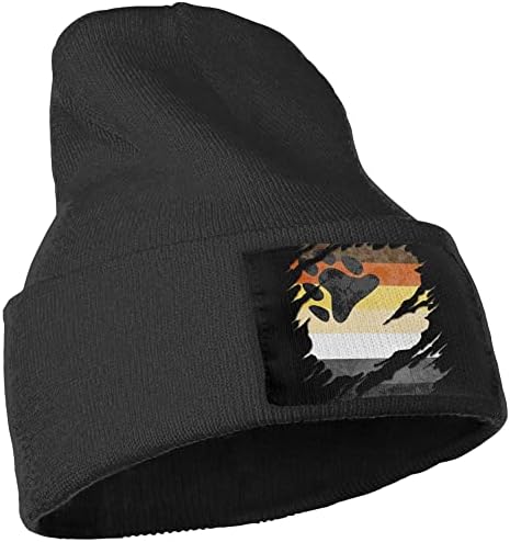 מוקסון הומו דוב גאווה דגל לסרוג כפת חורף כובעי עבור גברים ונשים סרוג באזיקים גולגולת כובע אקריליק יומי כפת