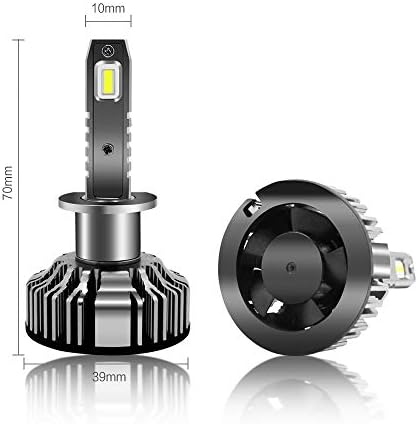 תאורת אללה H1 נורות פנס LED, 10000LM