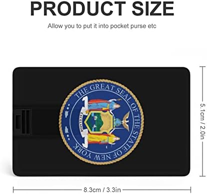 חותם נהדר של כרטיס אשראי של מדינת ניו יורק כרטיס הפלאש USB כונן זיכרון נייד כונן אחסון מפתח 32 גרם