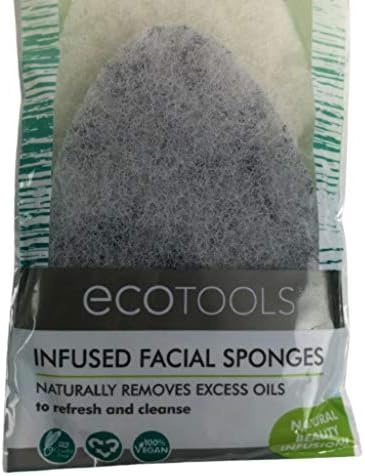EcoTools Spockes Facial, פחם במבוק כותרת של ורד, סט של 3