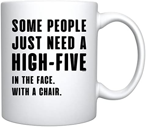וראקו כמה אנשים רק צריך גבוהה חמש קרמיקה קפה ספל מצחיק מתנה עבור מישהו שאוהב קפה עמית לעבודה עובד בוס גברים נשים